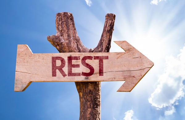 Rest is very important for healing a sprained ankle